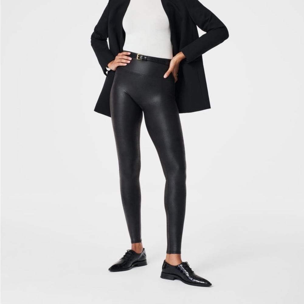 SPANX Faux Leather Leggings size S